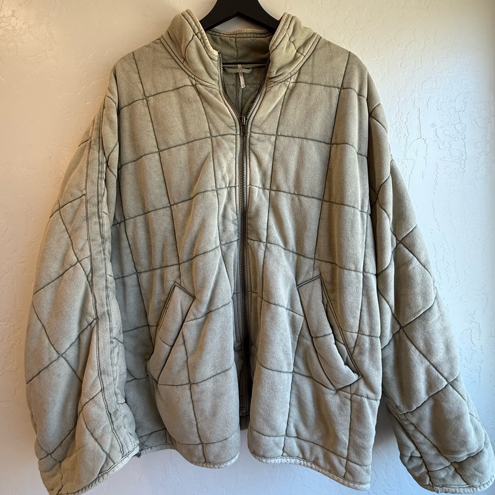 Free People Dolman Quilted Knit Jacket